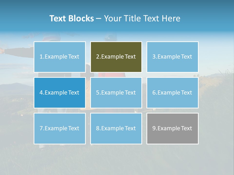 Blue Love Happy PowerPoint Template