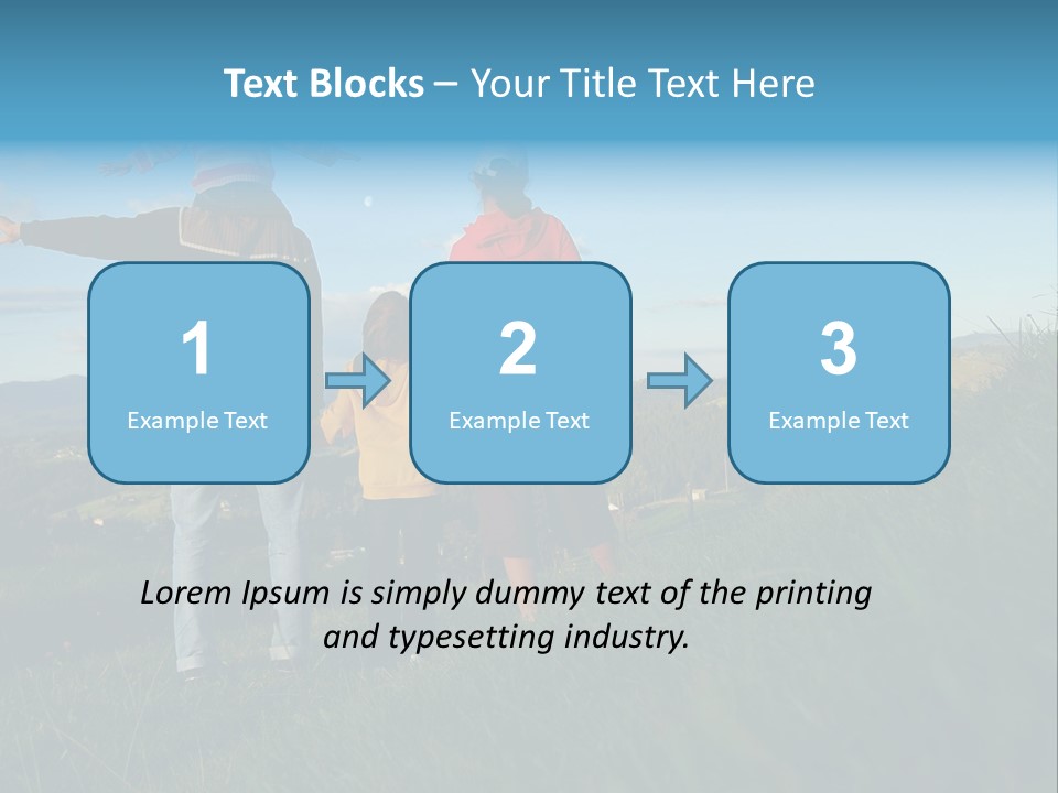Blue Love Happy PowerPoint Template