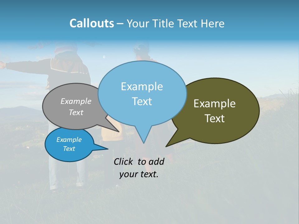 Blue Love Happy PowerPoint Template