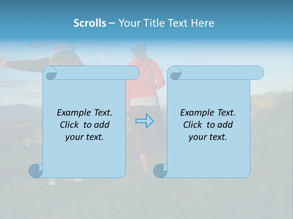 Blue Love Happy PowerPoint Template