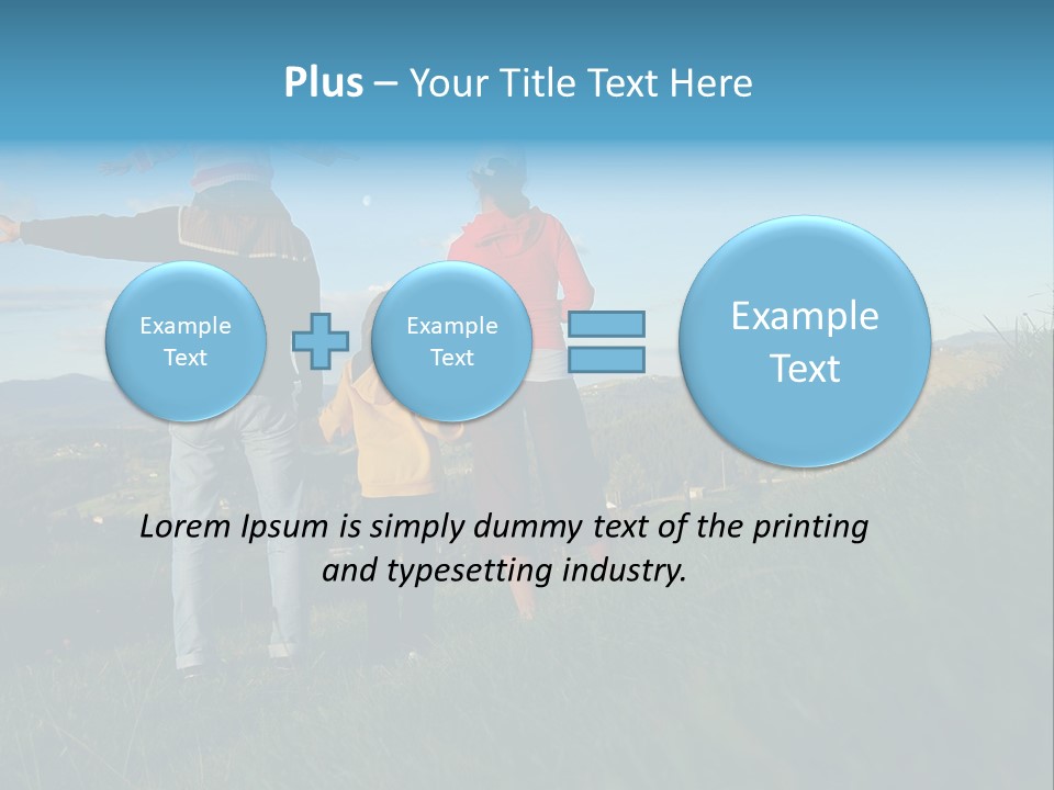 Blue Love Happy PowerPoint Template