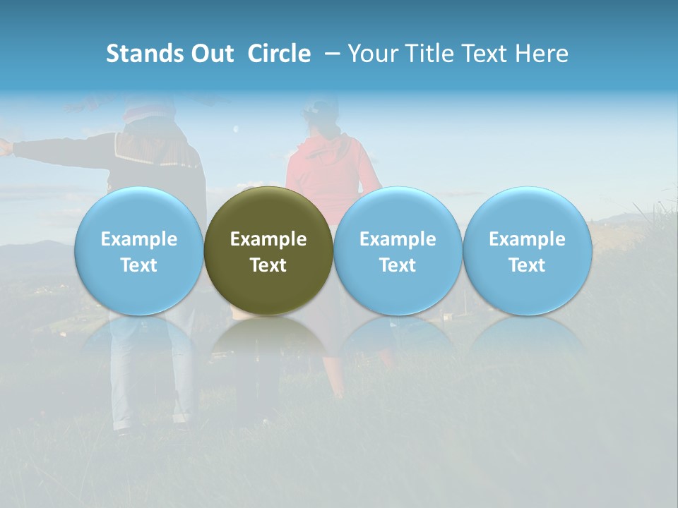 Blue Love Happy PowerPoint Template