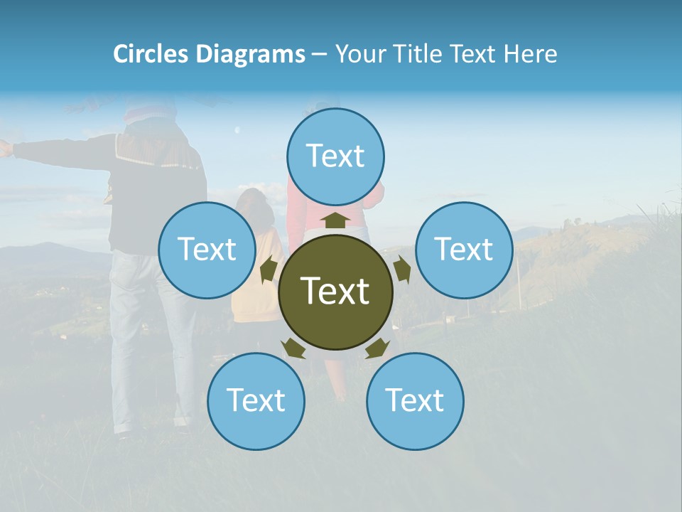 Blue Love Happy PowerPoint Template