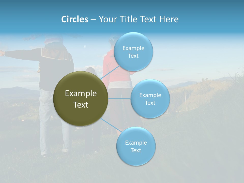 Blue Love Happy PowerPoint Template