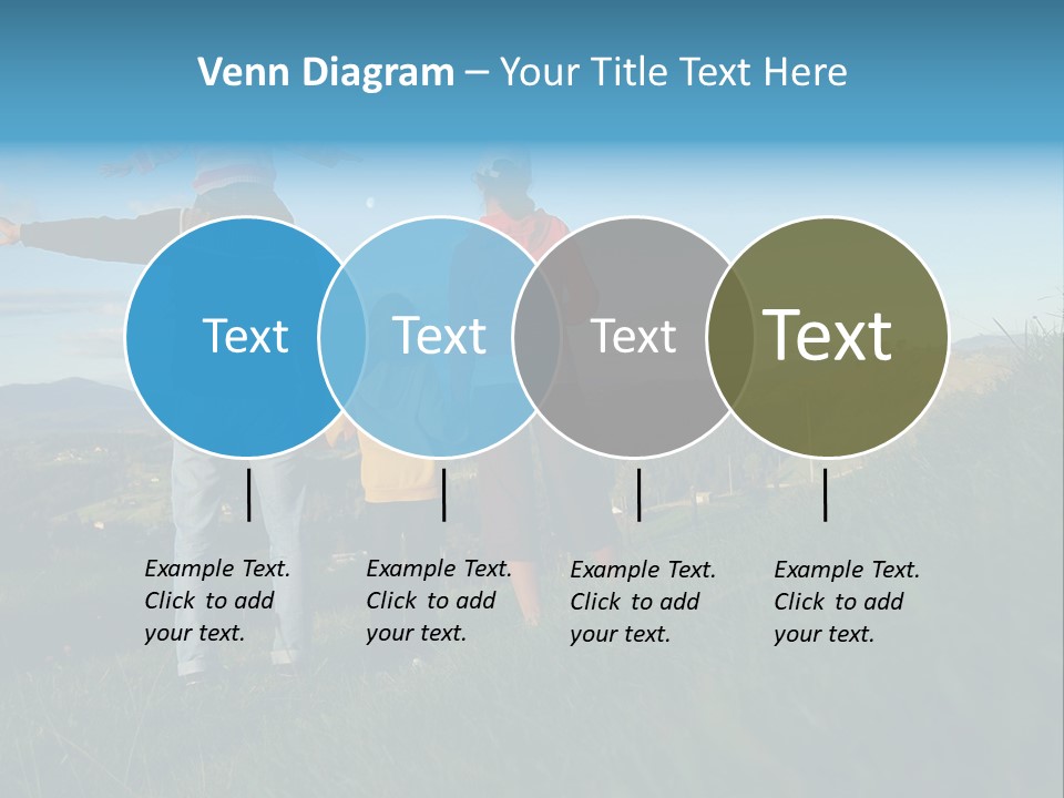 Blue Love Happy PowerPoint Template