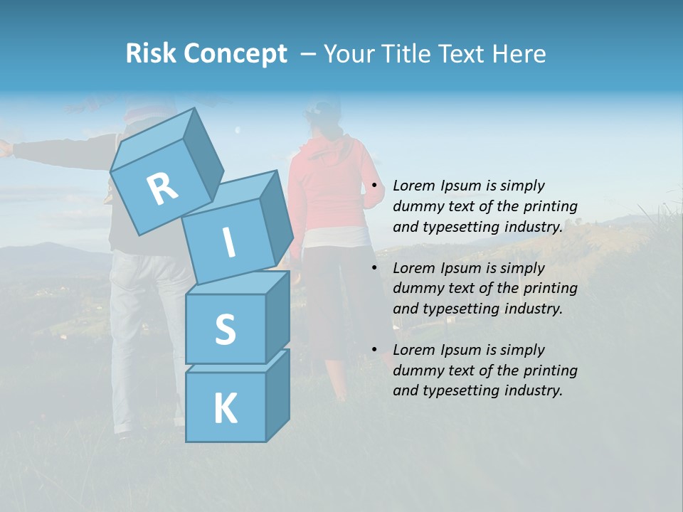 Blue Love Happy PowerPoint Template