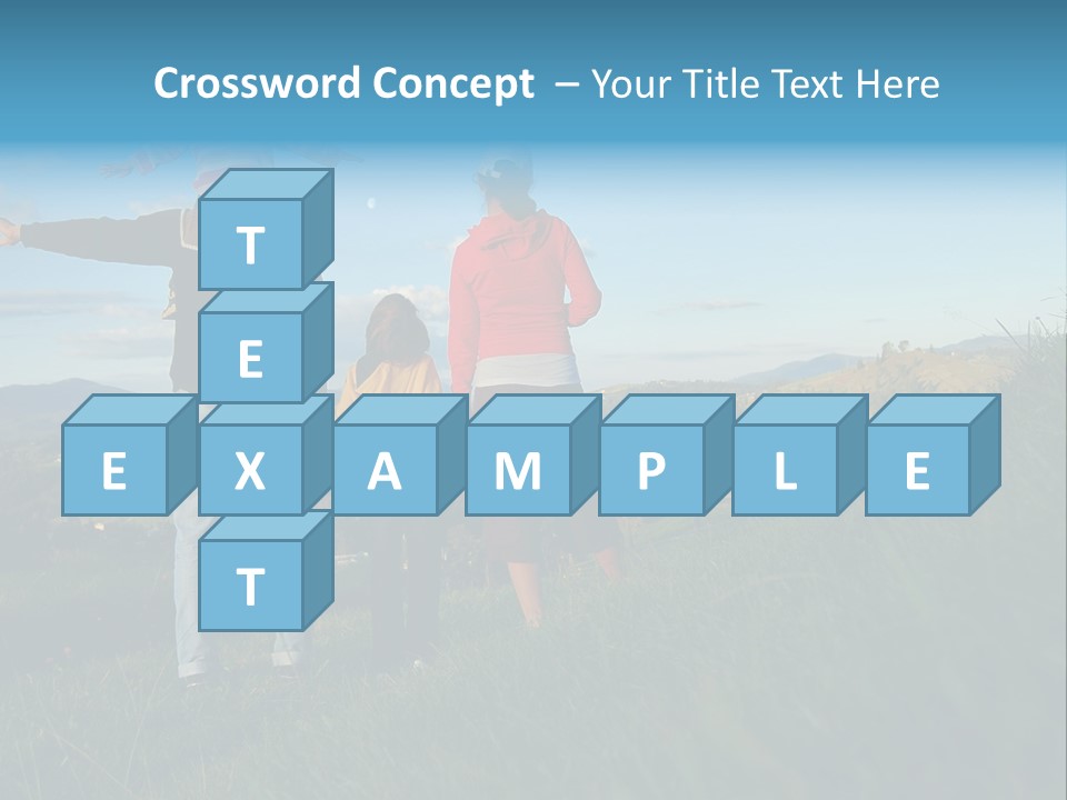 Blue Love Happy PowerPoint Template