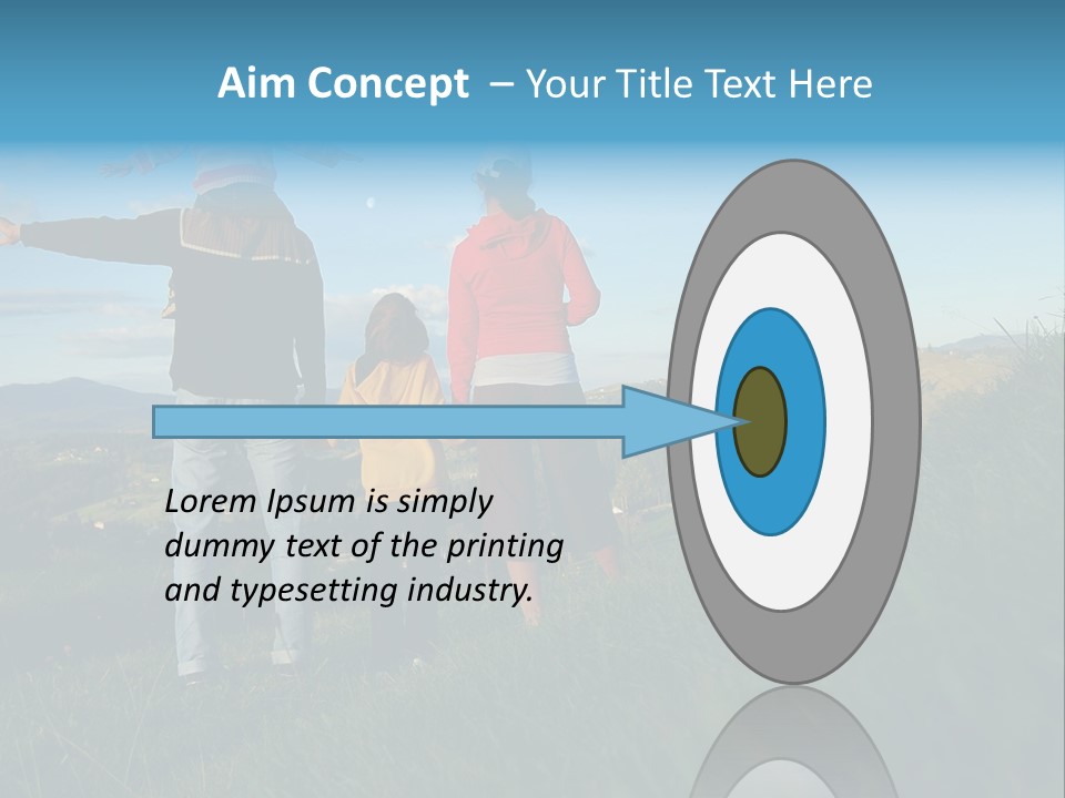 Blue Love Happy PowerPoint Template