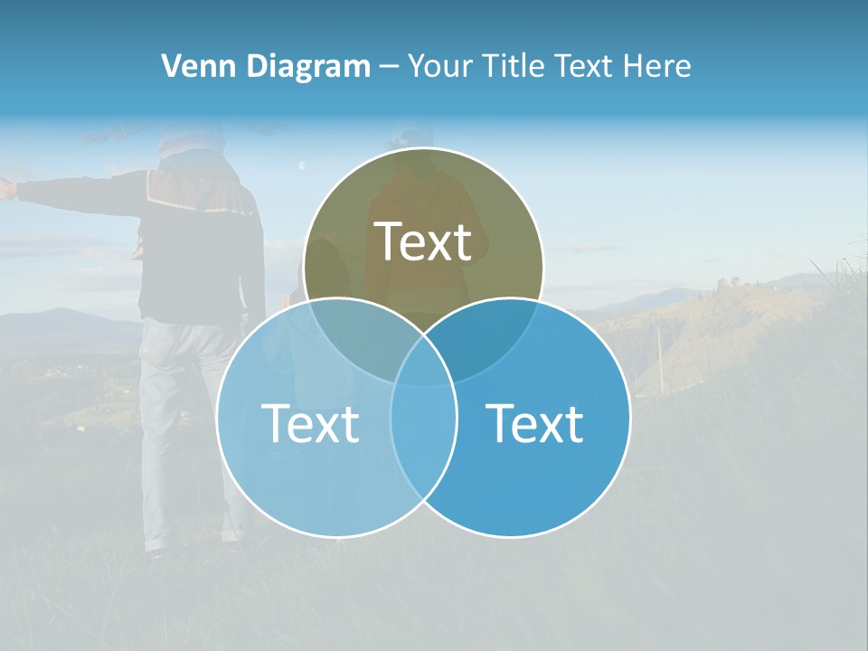 Blue Love Happy PowerPoint Template