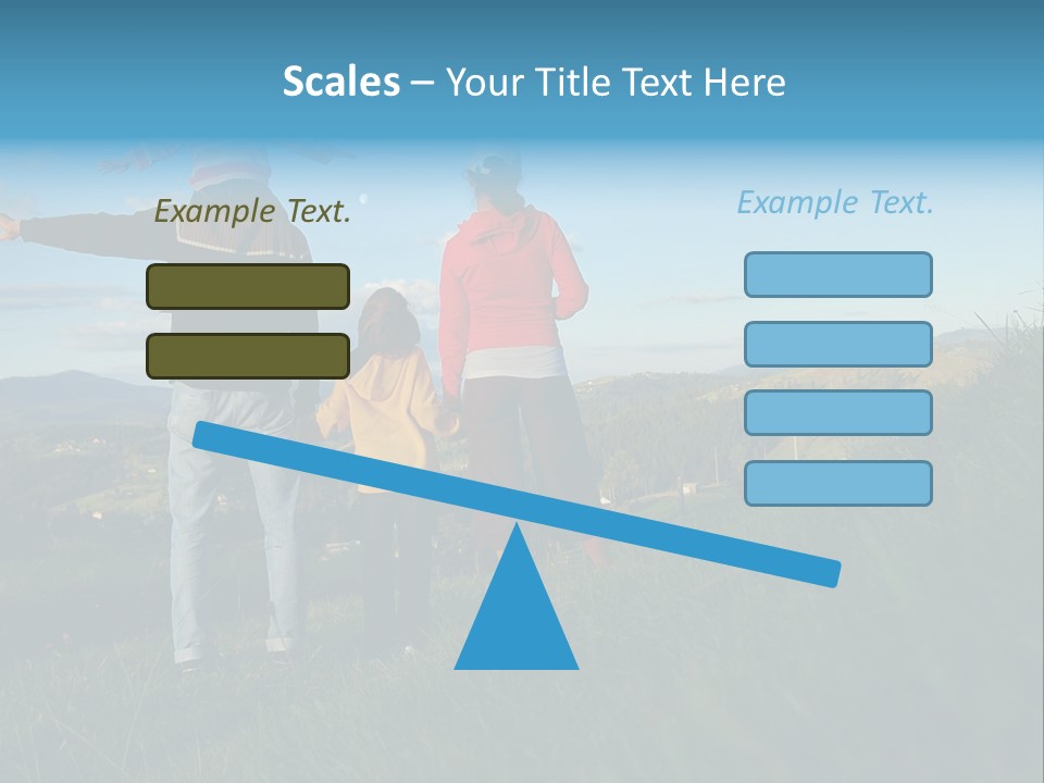 Blue Love Happy PowerPoint Template