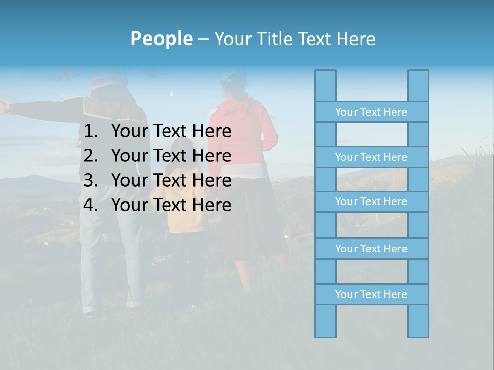 Blue Love Happy PowerPoint Template