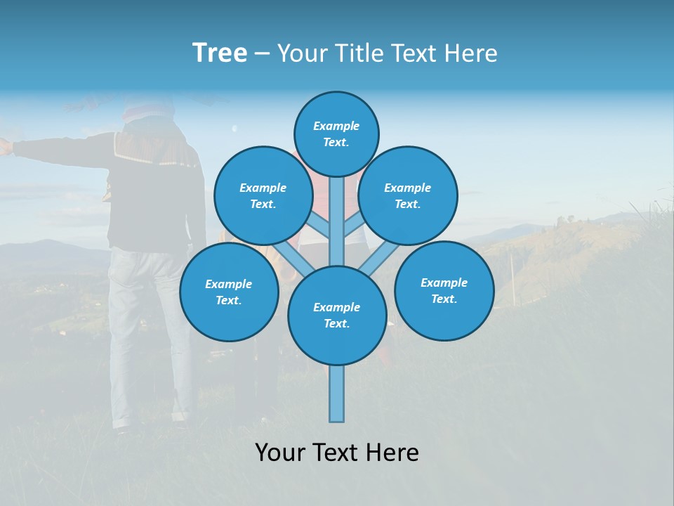 Blue Love Happy PowerPoint Template