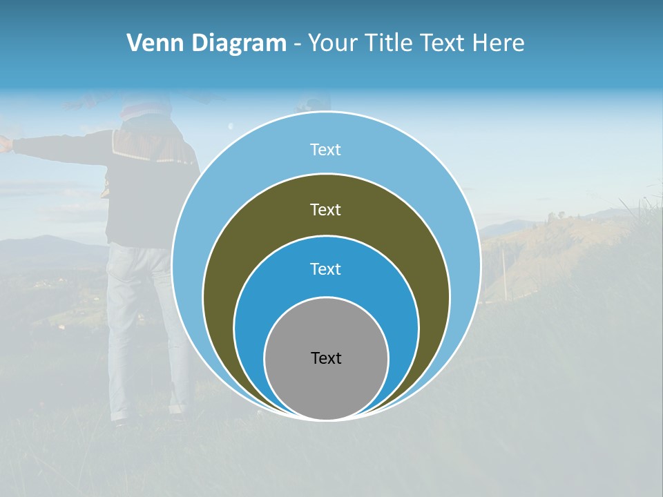 Blue Love Happy PowerPoint Template
