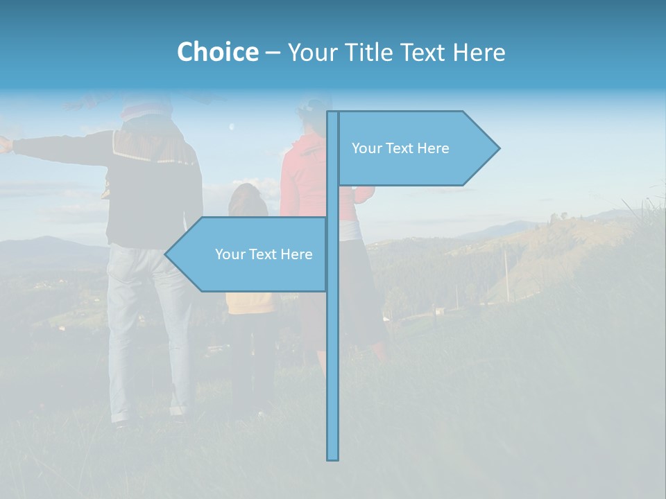 Blue Love Happy PowerPoint Template