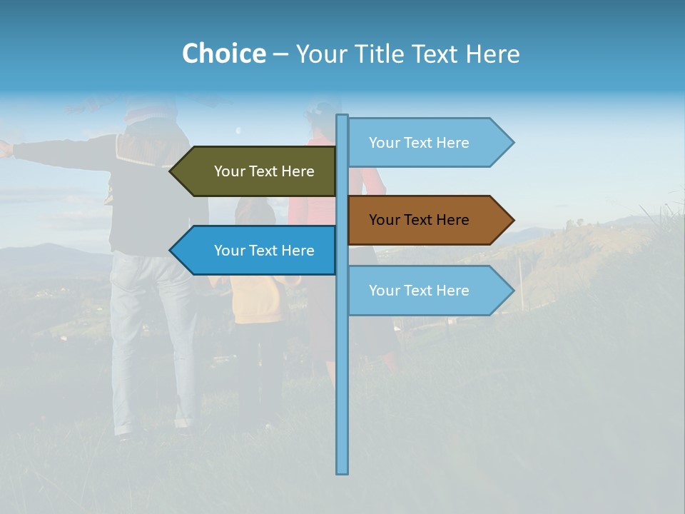 Blue Love Happy PowerPoint Template