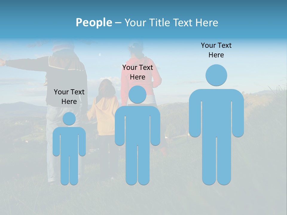 Blue Love Happy PowerPoint Template