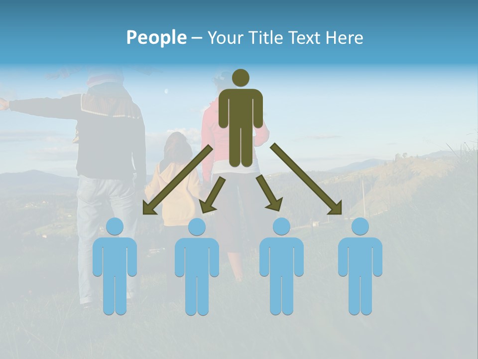 Blue Love Happy PowerPoint Template