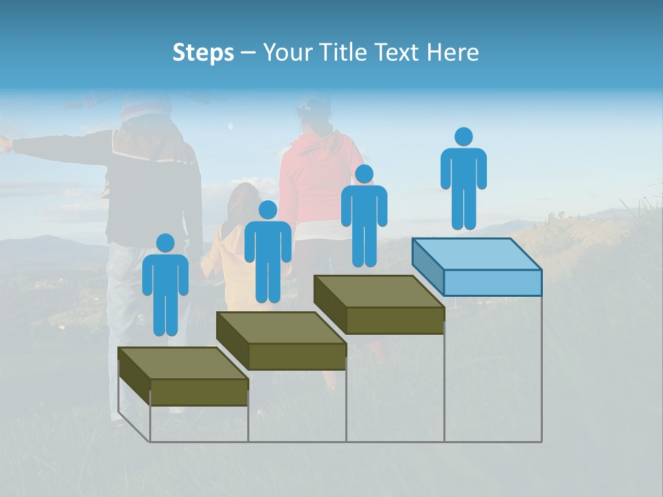 Blue Love Happy PowerPoint Template