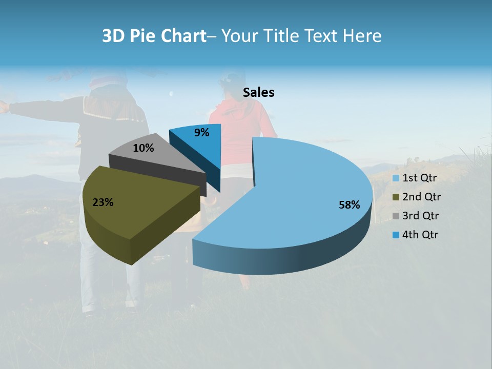 Blue Love Happy PowerPoint Template