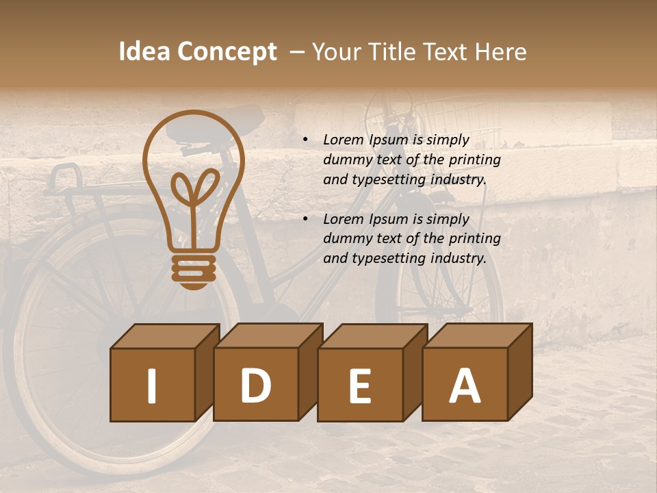 Europe Photography Concrete PowerPoint Template