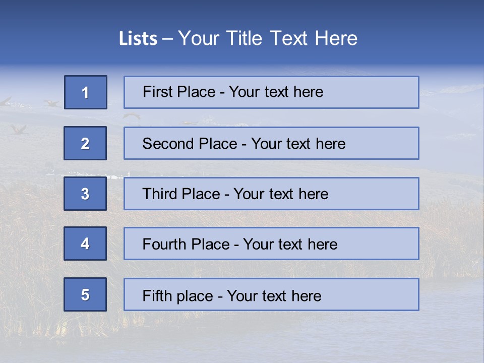 A Flock Of Birds Flying Over A Body Of Water PowerPoint Template