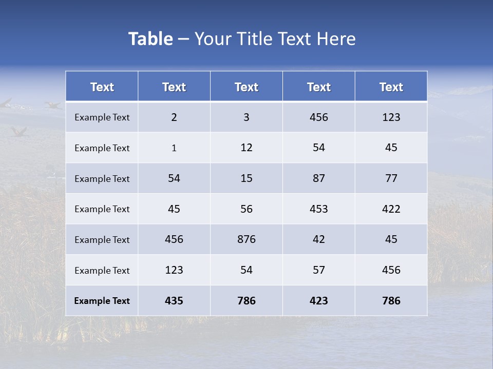 A Flock Of Birds Flying Over A Body Of Water PowerPoint Template