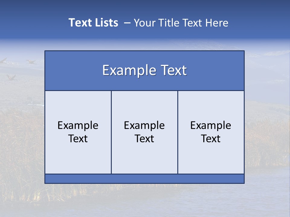 A Flock Of Birds Flying Over A Body Of Water PowerPoint Template