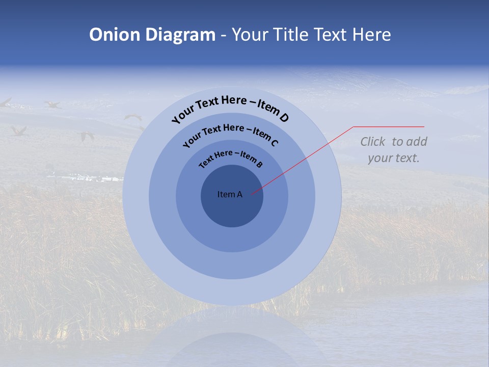 A Flock Of Birds Flying Over A Body Of Water PowerPoint Template