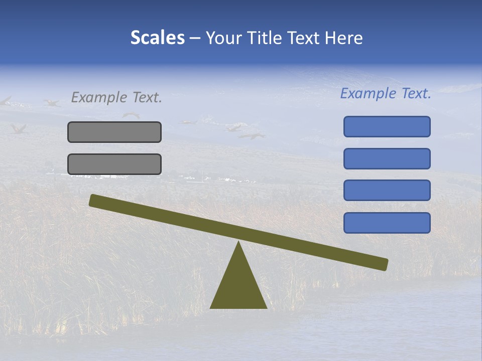 A Flock Of Birds Flying Over A Body Of Water PowerPoint Template