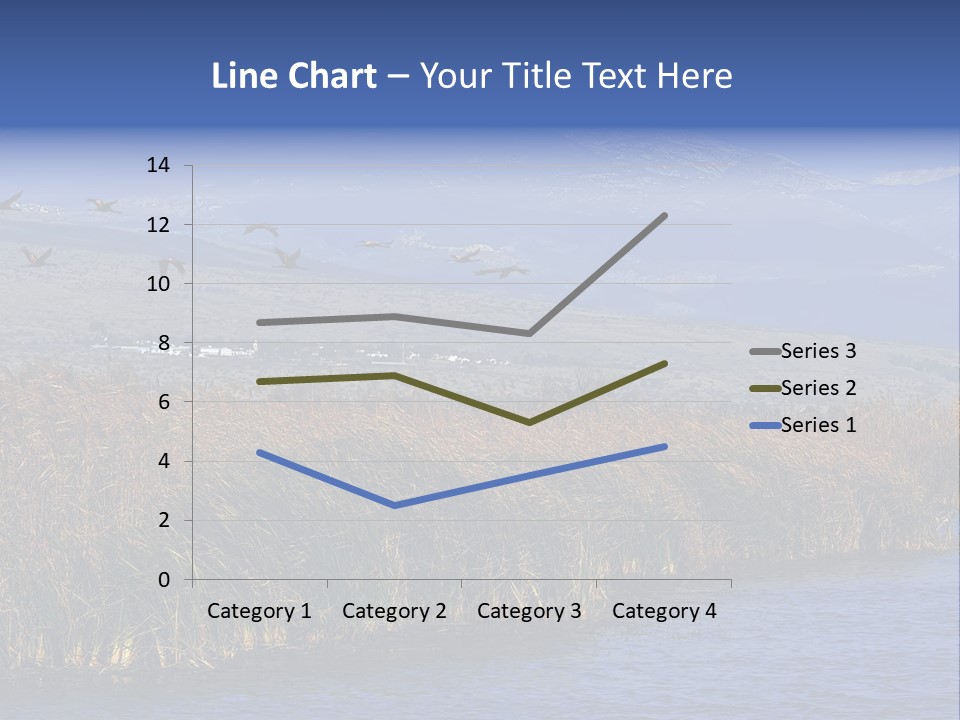 A Flock Of Birds Flying Over A Body Of Water PowerPoint Template