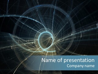 A Computer Generated Image With The Words Name Of Presentation Company Name PowerPoint Template