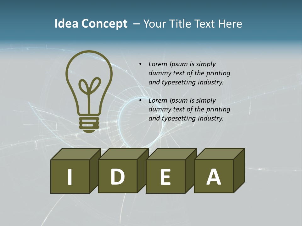 A Computer Generated Image With The Words Name Of Presentation Company Name PowerPoint Template