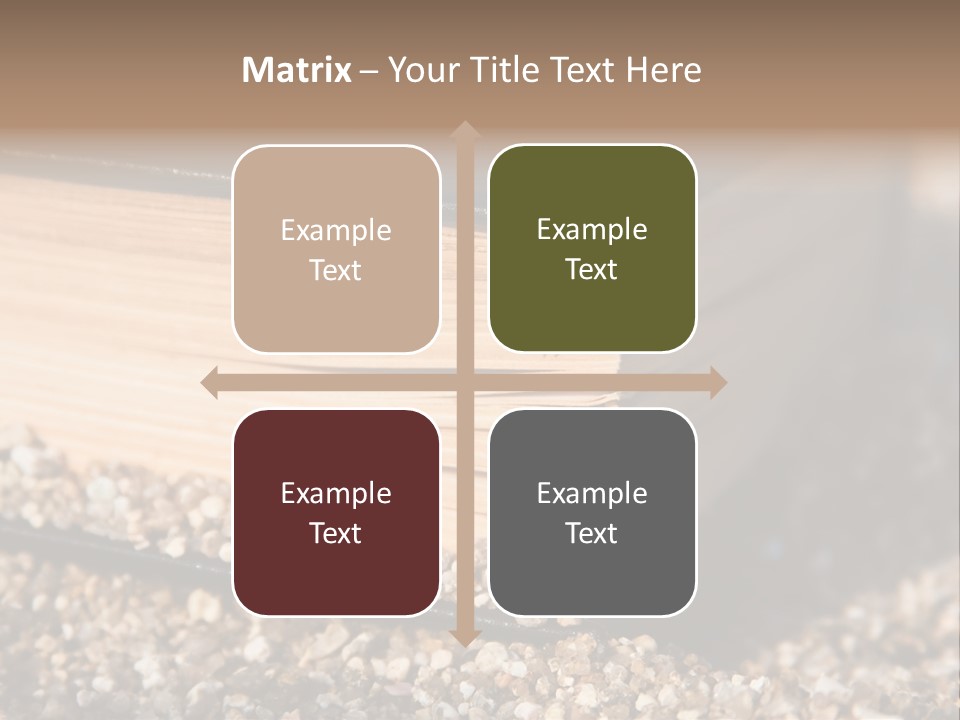 An Open Book On A Pile Of Gravel PowerPoint Template