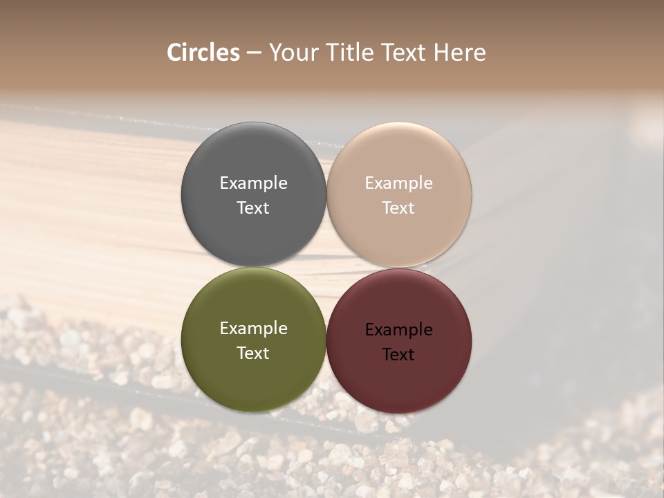 An Open Book On A Pile Of Gravel PowerPoint Template