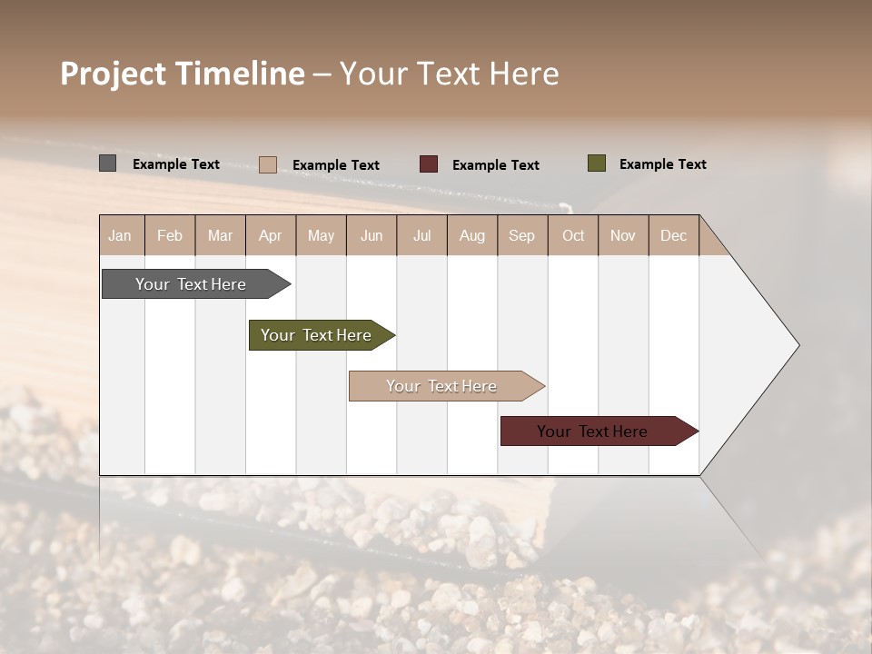 An Open Book On A Pile Of Gravel PowerPoint Template