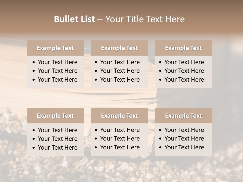 An Open Book On A Pile Of Gravel PowerPoint Template