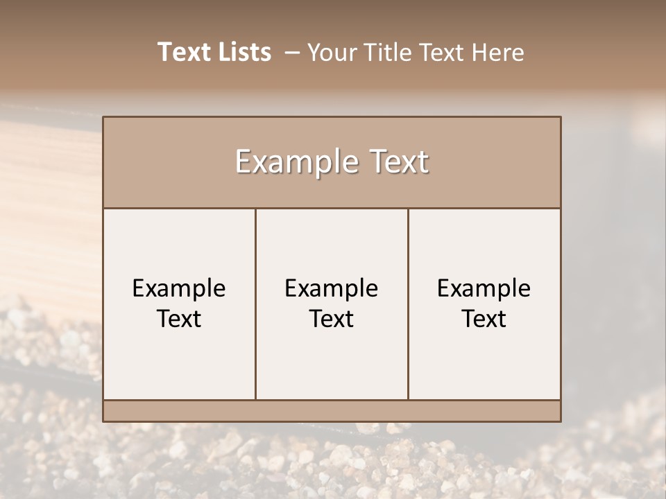 An Open Book On A Pile Of Gravel PowerPoint Template