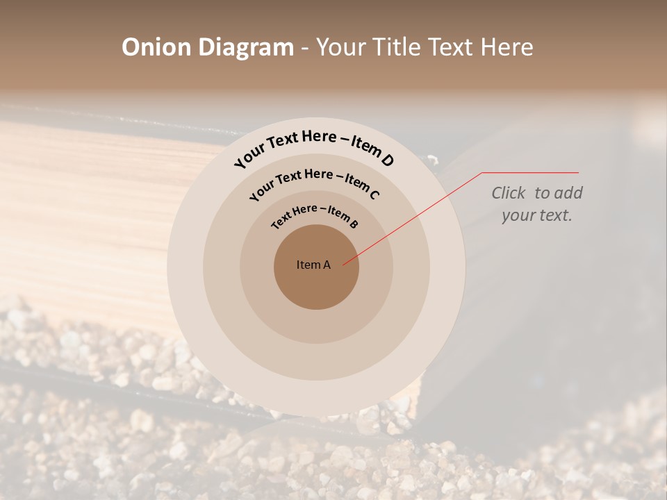An Open Book On A Pile Of Gravel PowerPoint Template