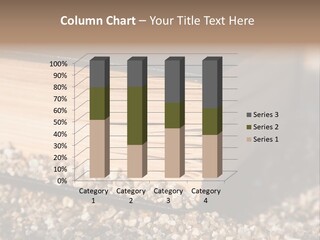 An Open Book On A Pile Of Gravel PowerPoint Template