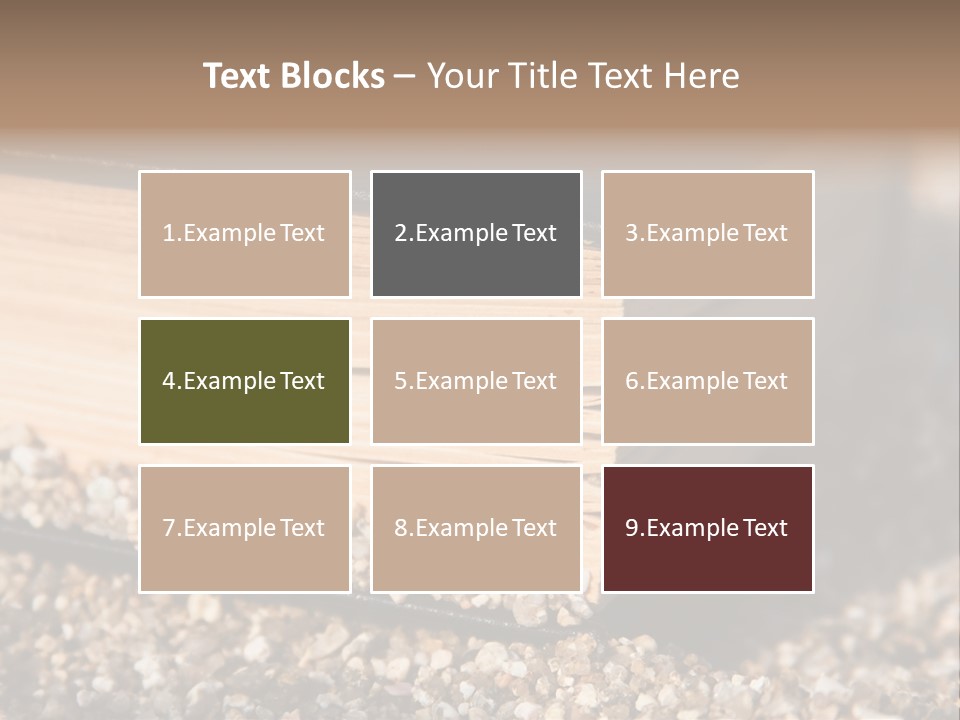 An Open Book On A Pile Of Gravel PowerPoint Template