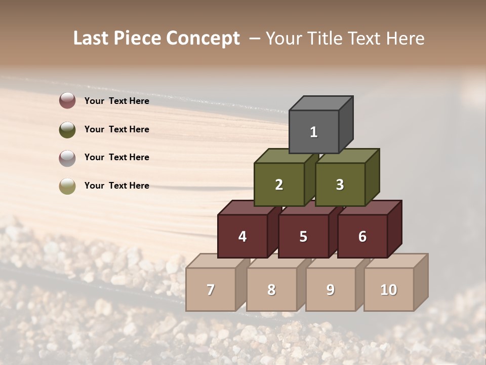 An Open Book On A Pile Of Gravel PowerPoint Template