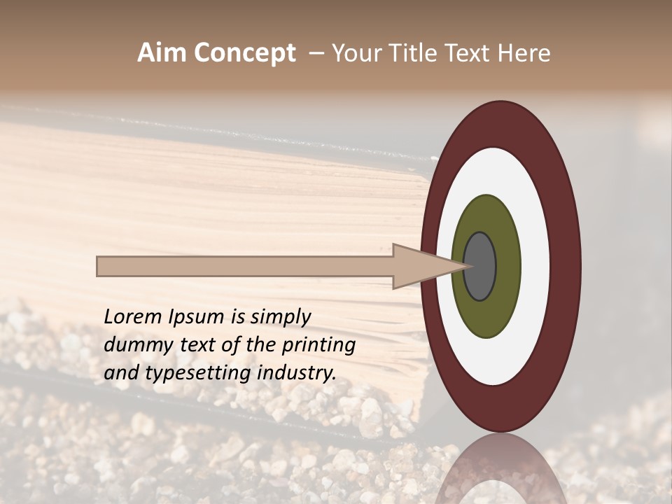 An Open Book On A Pile Of Gravel PowerPoint Template