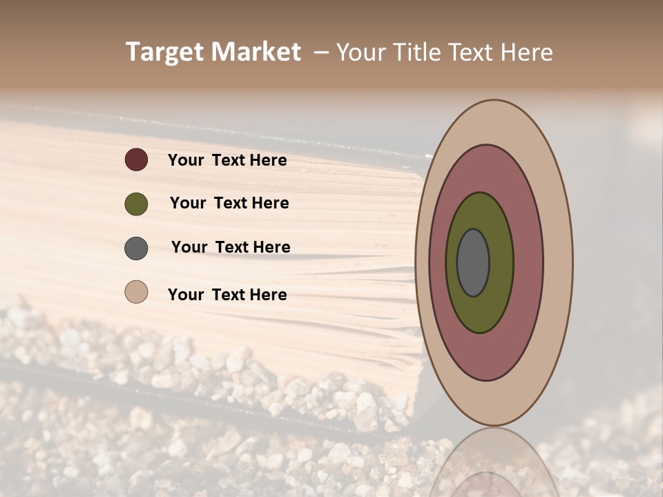 An Open Book On A Pile Of Gravel PowerPoint Template