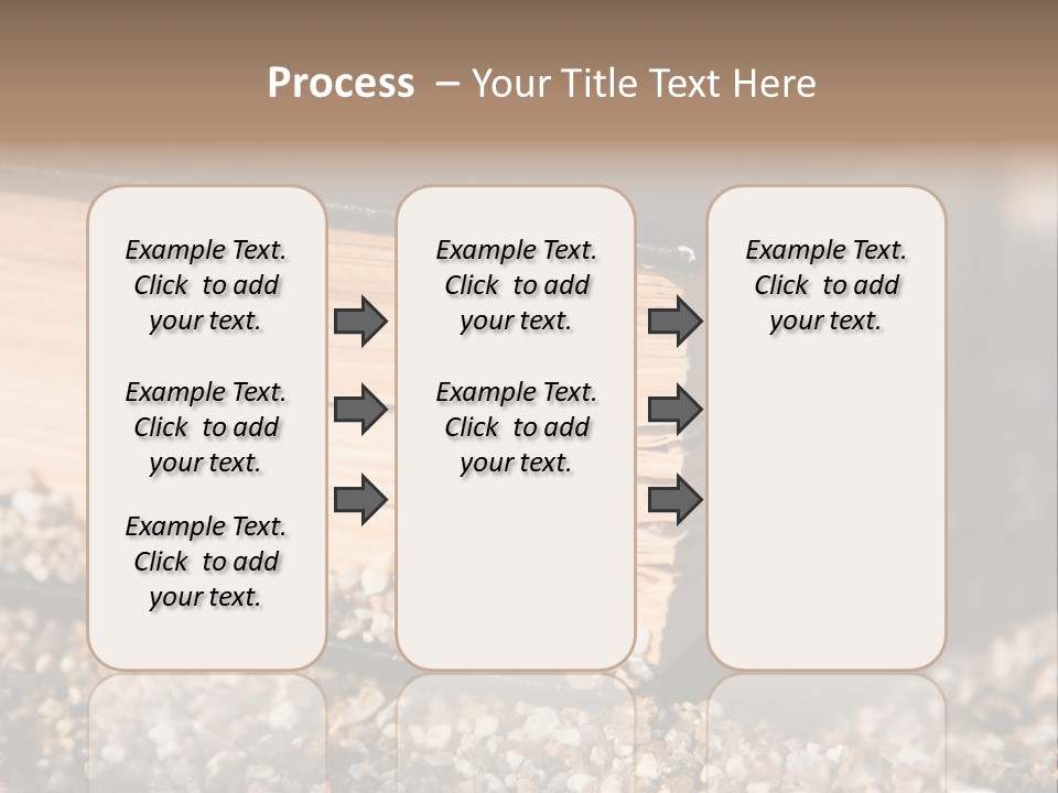An Open Book On A Pile Of Gravel PowerPoint Template