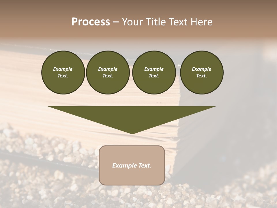 An Open Book On A Pile Of Gravel PowerPoint Template