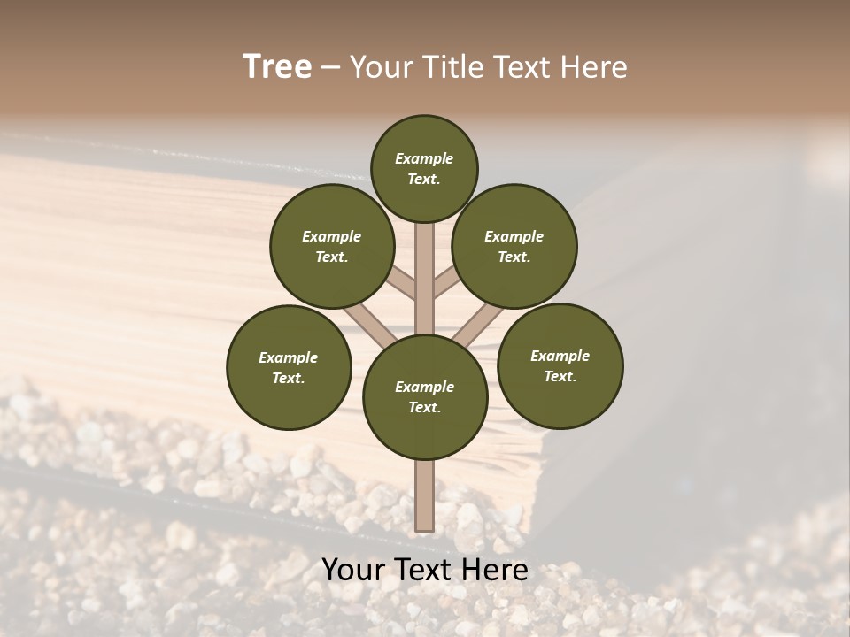 An Open Book On A Pile Of Gravel PowerPoint Template