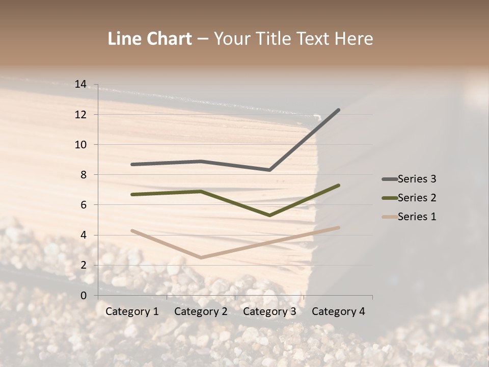 An Open Book On A Pile Of Gravel PowerPoint Template