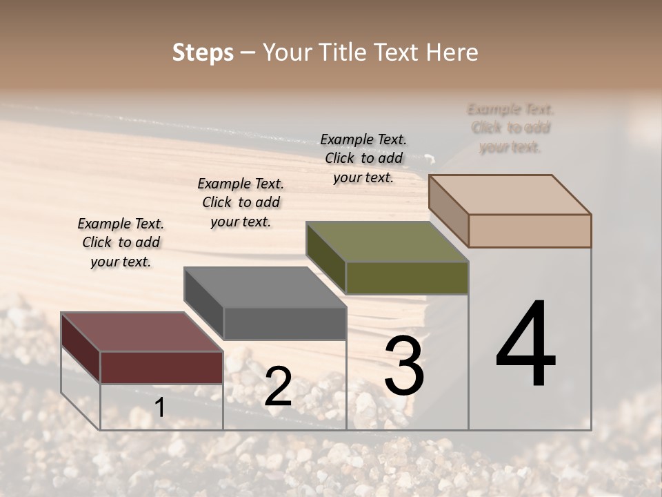 An Open Book On A Pile Of Gravel PowerPoint Template