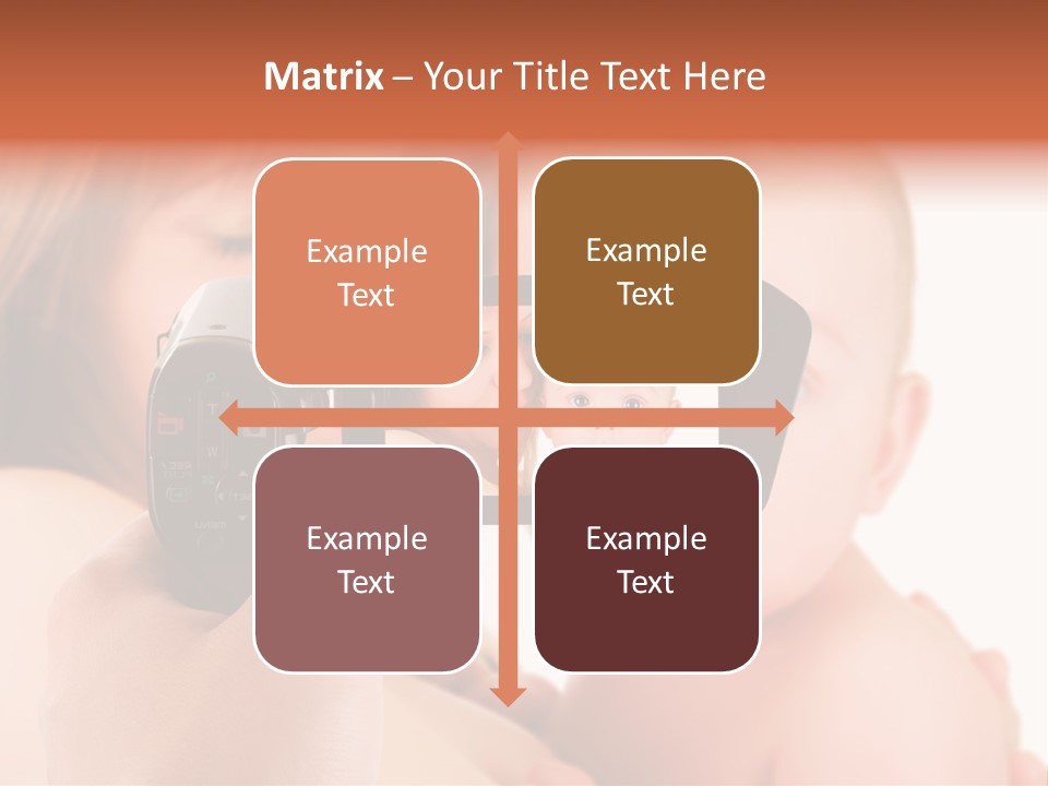 A Woman Taking A Picture Of A Baby With A Camera PowerPoint Template