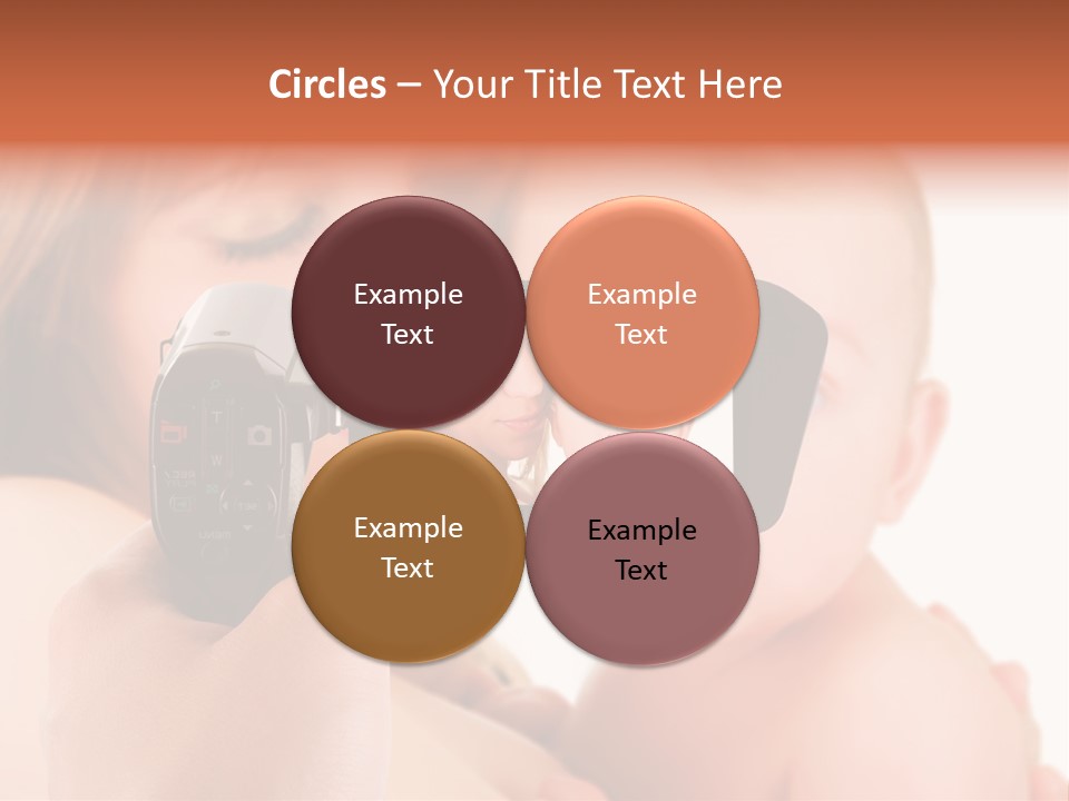 A Woman Taking A Picture Of A Baby With A Camera PowerPoint Template